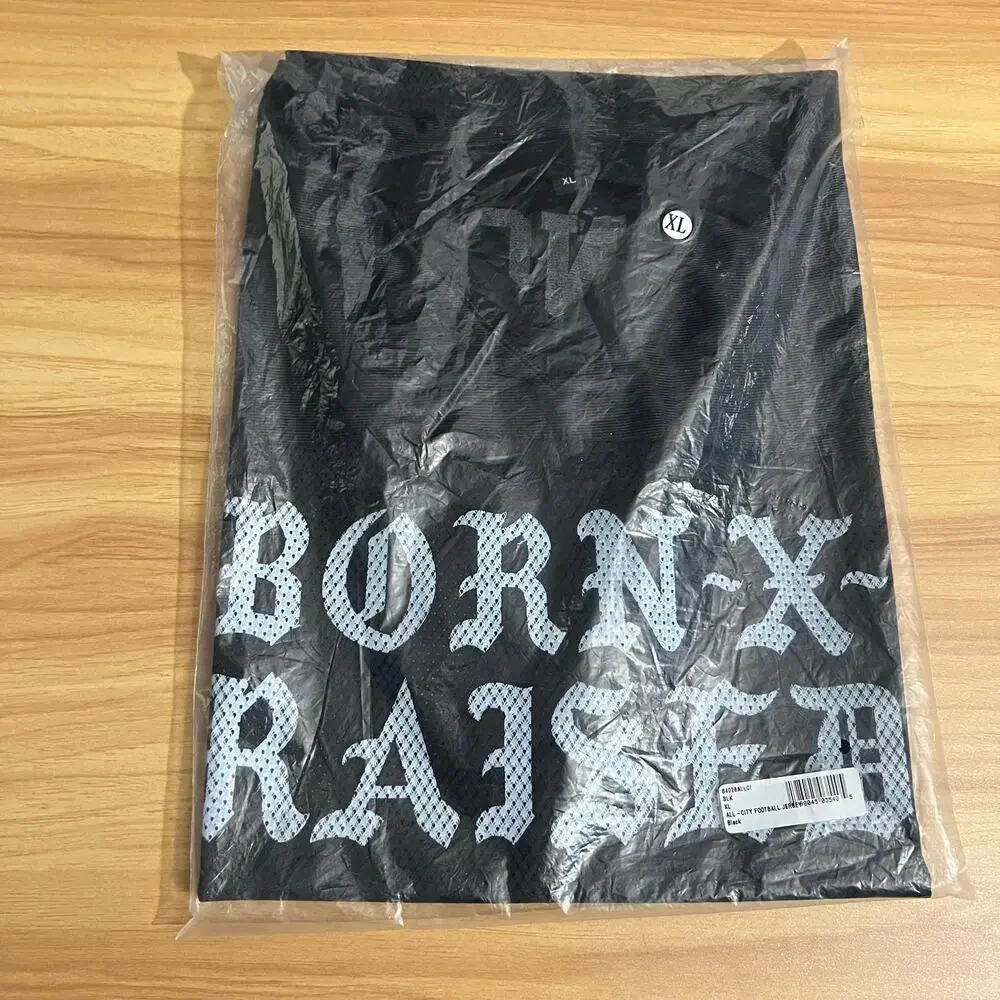 Born X Raised Los Angeles Football Mesh Jersey Black XL Brand New Deadstock